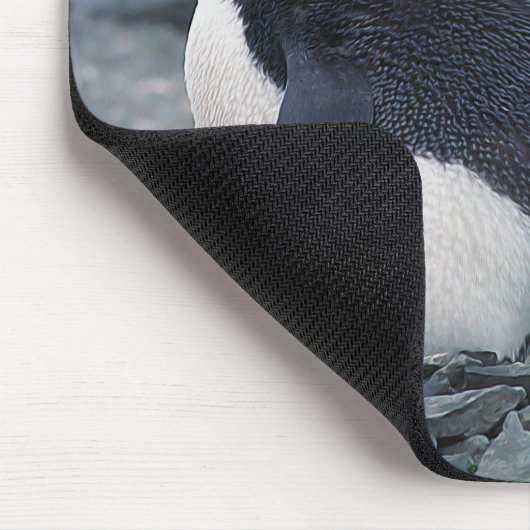 Makkaroni-Pinguine Mousepad (Ecke)