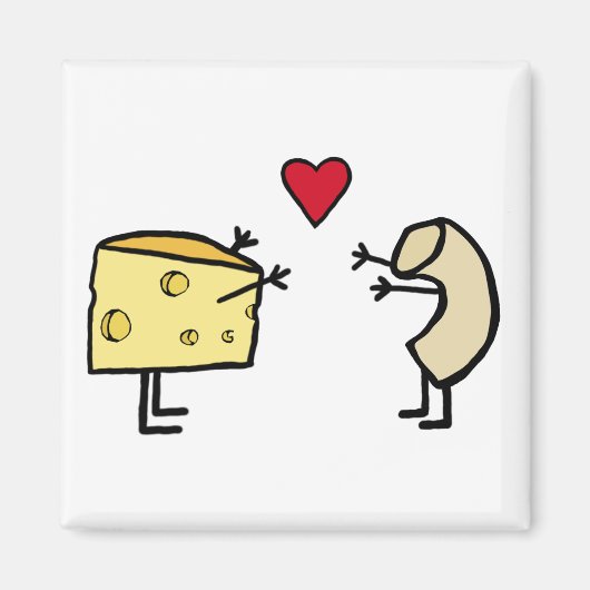 Makkaroni- und Käsemagnet Magnet (Vorne)