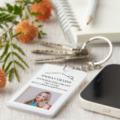 Makler-Foto-QR-Code-Geschäftskartenanhänger Schlüsselanhänger (Vorderseite rechts)