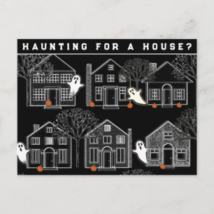 Makler Oktober Halloween Postkarte