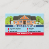 Makler- und Anleger-Visitenkarten für Real-Anwesen Visitenkarte (Rückseite)