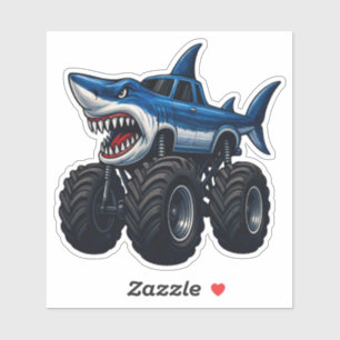 Mako-Hai Monstertruck Aufkleber