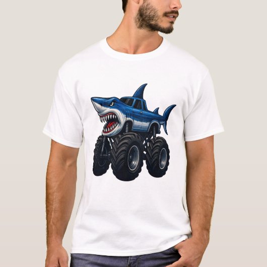 Mako-Hai Monstertruck T-Shirt (Vorderseite)