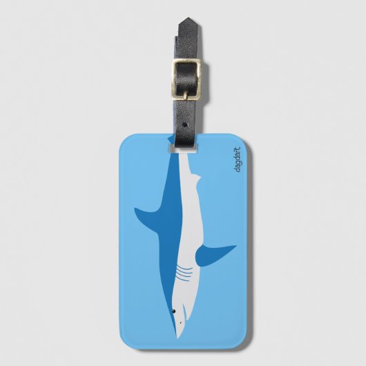 Mako Shark Gepäckanhänger (Vorderseite Vertikal)