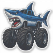 Mako Shark Monster Truck Aufkleber (Vorderseite)