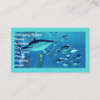Mako Shark nach dem Yellowfin-Thunfisch Visitenkarte