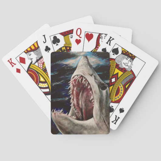 Mako Shark Painting Cards Spielkarten (Rückseite)