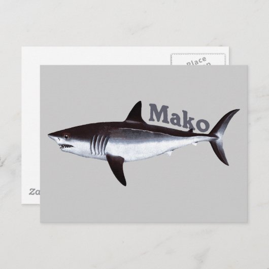 Mako Shark Postcard Postkarte (Vorne/Hinten)