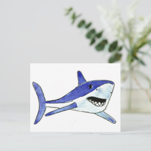 Mako Shark Postkarte (Stehend Vorderseite)