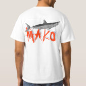 Mako-viel Glück-Segen (Glücklich-Auf-EIN-Boot) T-Shirt (Rückseite)