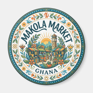 Makola-Markt Ghana Magnet