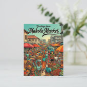 Makola-Markt Ghana Postkarte (Stehend Vorderseite)