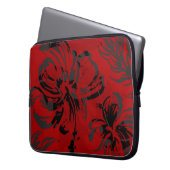 Makole Hibiskus Floral Hawaiian Neoprene Wetsuit Laptopschutzhülle (Vorderseite Links)