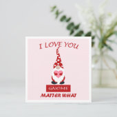 MAKOM1000- Gnom Valentinstag Humor Feiertagskarte (Stehend Vorderseite)