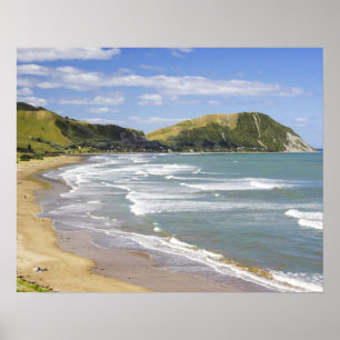 Makorori Beach in der Nähe von Gisborne, Eastland, Poster