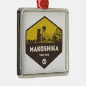 Makoshika Staat Park, Montana Ornament Aus Metall (Rechts)