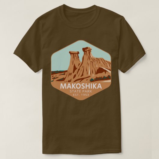 Makoshika Staat Park Montana T-Shirt (Design vorne)