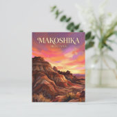 Makoshika State Park Montana Postkarte (Stehend Vorderseite)