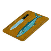 Makrele auf dem Schneidebrett Flexible Magnet (Linke Seite)