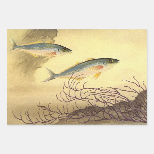 Makrelenfische Schwimmen im Ozean Geschenkpapier Set (Vorderseite)