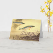 Makrelenfische Schwimmen im Ozean Karte (Gelbe Blume)