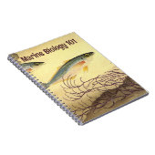 Makrelenfische Schwimmen im Ozean Notizblock (Rechte Seite)