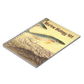 Makrelenfische Schwimmen im Ozean Notizblock (Linke Seite)