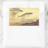 Makrelenfische Schwimmen im Ozean Rechteckiger Aufkleber (Tasche)