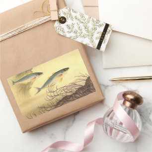 Makrelenfische Schwimmen im Ozean Rechteckiger Aufkleber