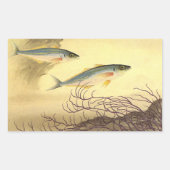 Makrelenfische Schwimmen im Ozean Rechteckiger Aufkleber (Vorderseite)