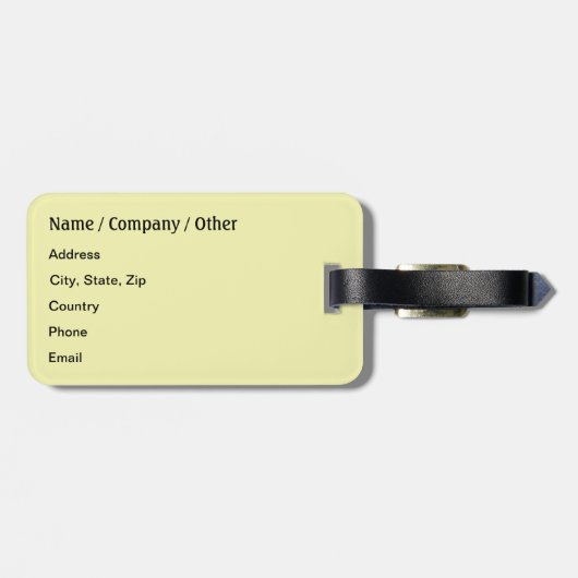 Makrelenfischerei Gepäckanhänger (Rückseite horizontal)