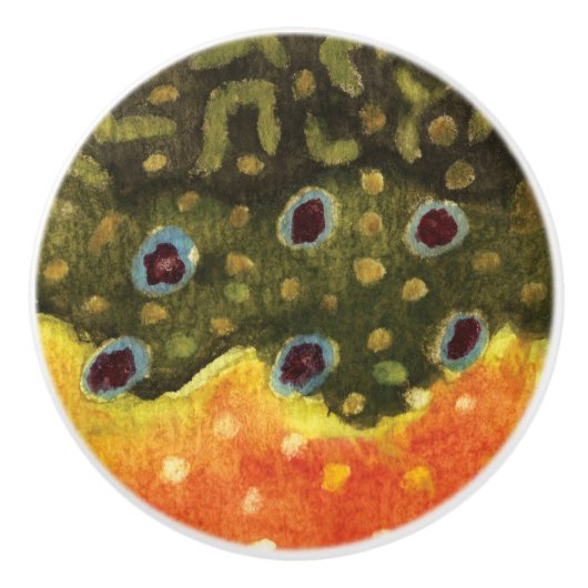 Makrelenfischerei Keramikknauf (Vorderseite)