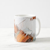Makro. Abstrakte Kunst. Ausdrucksvolles, geprägtes Kaffeetasse (VorderseiteRechts)