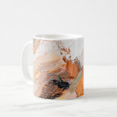 Makro. Abstrakte Kunst. Ausdrucksvolles, geprägtes Kaffeetasse (Vorderseite Links)