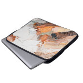 Makro. Abstrakte Kunst. Ausdrucksvolles, geprägtes Laptopschutzhülle (Vorne Knopf)