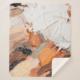 Makro. Abstrakte Kunst. Ausdrucksvolles, geprägtes Sherpadecke