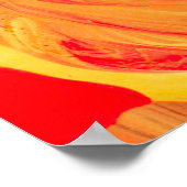 Makro aus verschiedenen Ölfarben nah. Poster (Ecke)