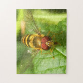 Makro Bee Insect Foto Nature Puzzle (Vertikal)