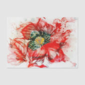 Makro-Blossom in ausgeblendetem Rot Seidenpapier (Vorderseite)