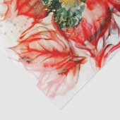 Makro-Blossom in ausgeblendetem Rot Seidenpapier (Ausschnitt)