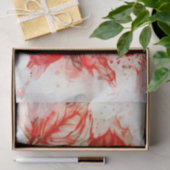 Makro-Blossom in ausgeblendetem Rot Seidenpapier (Geschenk)