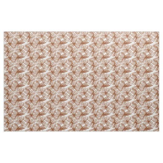 Makro-Blume braun Stoff (Fat Quarter (45,7 x 55,9 cm))