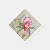 Makro Blume Calla Lily Serviette (Ecke)