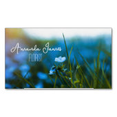 Makro-Blume im Feld für Floristen, Visitenkarte Magnetische Visitenkarte (Vorderseite)