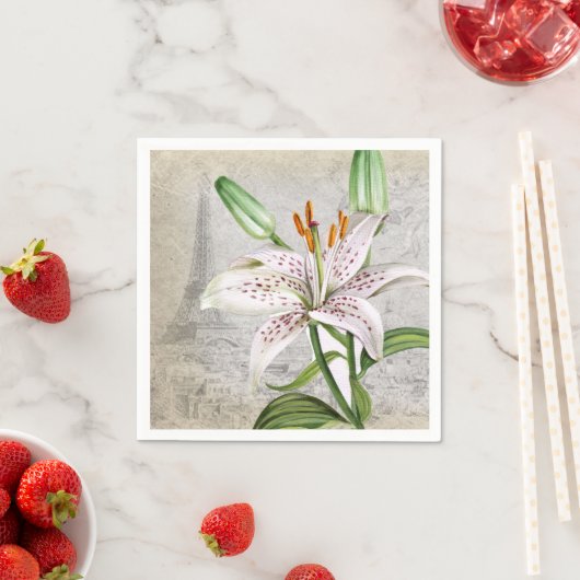 Makro Blume Lily Serviette (Beispiel)