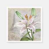 Makro Blume Lily Serviette (Vorderseite)