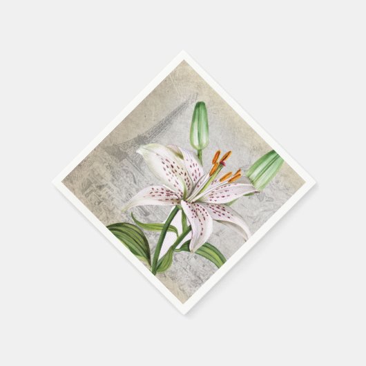 Makro Blume Lily Serviette (Ecke)