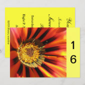 Makro Blume Sweet 16 Einladung (Vorne/Hinten)