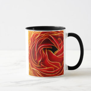 Makro-Blumen-Abstrakt bei Flower Fields Tasse