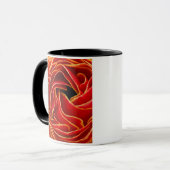 Makro-Blumen-Abstrakt bei Flower Fields Tasse (Vorderseite Links)
